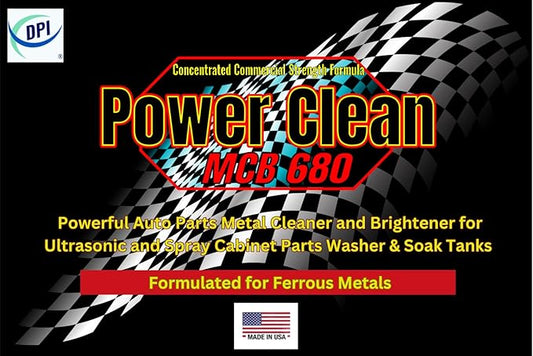 DPI Power Clean MCB 680, Auto Parts Cleaning Detergent, Metal Cleaner and Brightner Powder Concentrate, Formulated for Ferrous Metals.