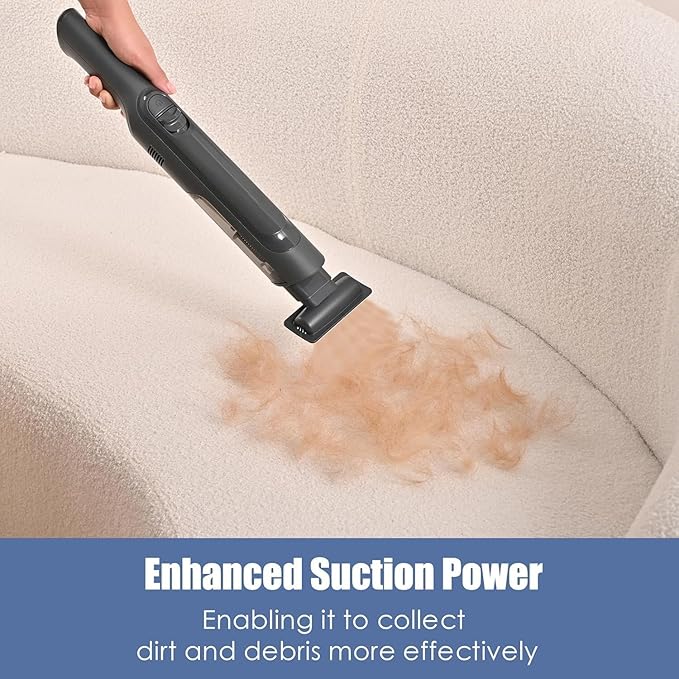PROMOMO Handheld Vacuum Cordless, Super Lightweight 1.4lb with Powerful Suction, Charging Dock, Single Touch Empty and Detachable Dust Cup, Portable Mini Car Vac for Home Pet Car