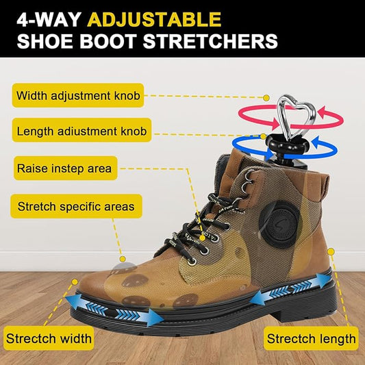 WANNUOQI Shoe Stretcher For Women Men,Boot Stretcher Women Men,Shoe Expander Widener Stretch Length Width