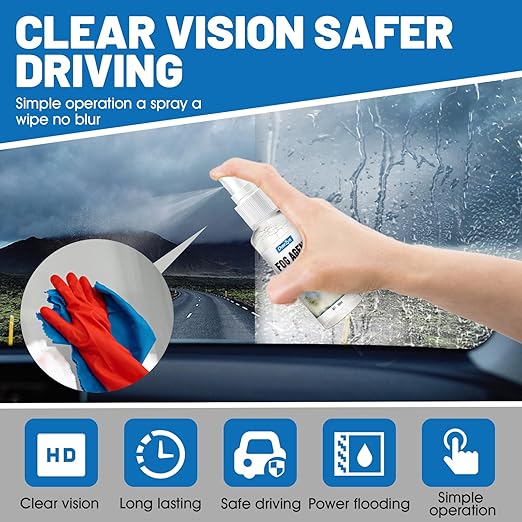 OverZyn Windshield Water Repellent, Windshield Fog Prevention Long-Lasting Water Repellency and Fog Prevention Ensure a Clear and Continuous Field of Vision for Windshields Car Window Eyeglass Lenses