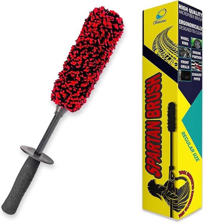 Premium Microfiber Wheel Brush | Soft Non-Metallic Rim Cleaner & Wheel Brush | 15 Inch Long Regular Size
