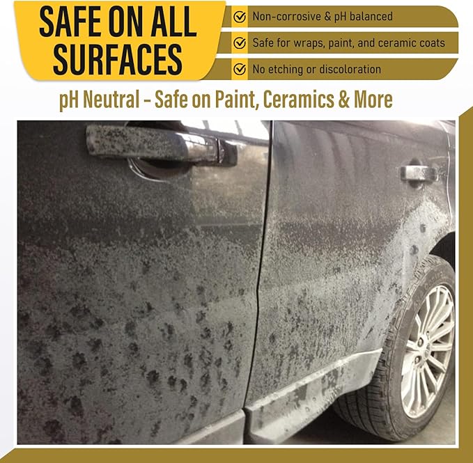 woolwax 2.5 Gallon SALTBUSTER Road Salt Remover/Neutralizer for Auto & Trucks, Concentrated PH Neutral Formula, 2.5 Gallon concentrate makes 250 Gallons