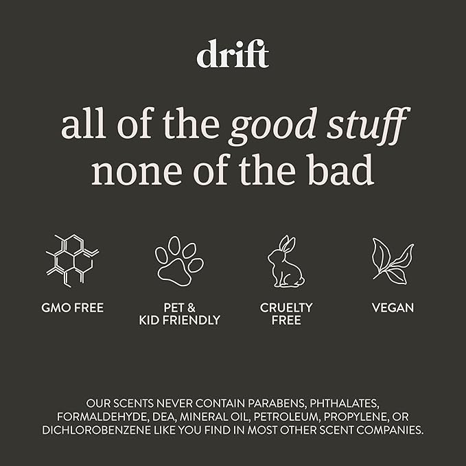 Drift Car Air Freshener - The Original Wood Air Freshener - Car Odor Eliminator - Long Lasting Scent - Metal Clip - Essential Oils - Clean Ingredients - Pine Scent 3 Pack Refill - NO CLIP INCLUDED