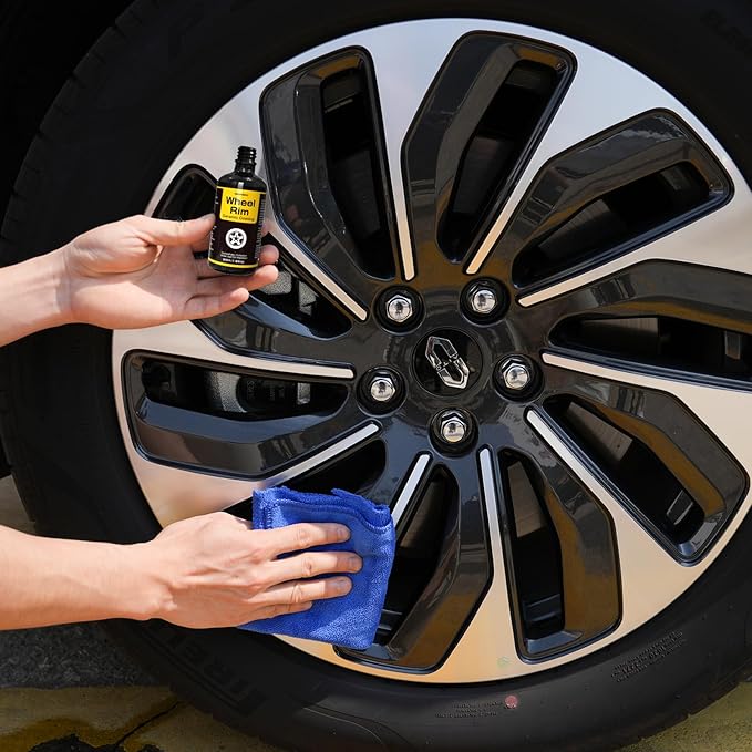 NADAMOO Wheel Rim Ceramic Coating 30ml,Hydrophobic Protection Gloss Finish Water and Dirt Repellent for Car Wheel - Self Cleaning - Repels Brake Dust - Deeper Shine
