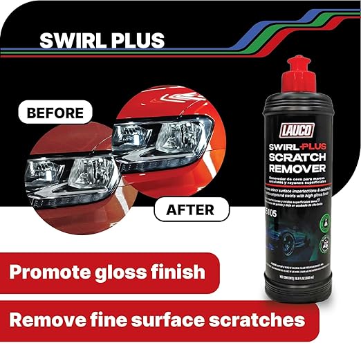 LAUCO Step 1 Rapid-Cut Automotive Polishing Compound, Heavy-Cut Formula for Deep Scratch, Oxidation & Sanding Mark Removal, Silicone-Free & Clear-Coat Safe (1000 mL)