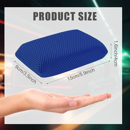 4 PCS Bug Scrubber Sponge Car, Bug Remover Wash Sponge,Car Cleaning Sponge for Bugs, Tar, Grime - Paint-Safe, Reusable Wash Sponges Kit(Blue)
