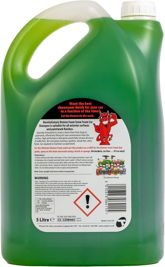 CarPlan Demon Foam 169 fl Oz (5L) - Snow Foam Shampoo