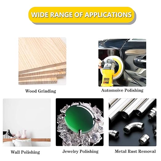 WCIC 100-Pack 3-Inch Sanding Discs | P80 to P3000 Full Grit Range | 10pcs per Grit for Comprehensive Projects | Silicon Carbide for Wood Metal Auto Finishing