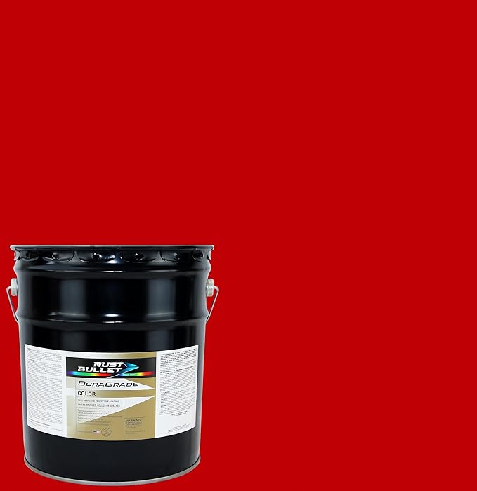 RUST BULLET DuraGrade Color - Red - 5 Gallon - Advanced Technology Corrossion Control, Rust Inhibitor & Protective Coating, Exceptional Adhesion, UV Resistant