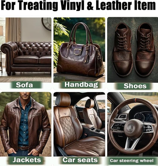 UP22YOU Leather Recoloring Balm Dark Brown, Leather & Vinyl Color Restorer Conditioner – Repairs Faded & Scratched Leather Color, Suitable for Sofas, Car Seats, Shoes, and Furniture