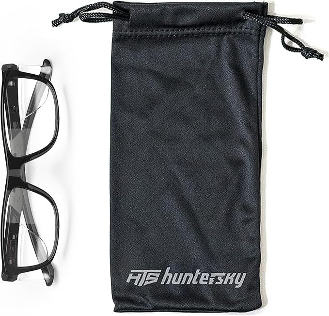 HTS HUNTERSKY TR90NZZ Safety Glasses with Side Shield Small Size Women Men ANSI Z87 Anti Fog Scratch Resistant Lab Pickleball