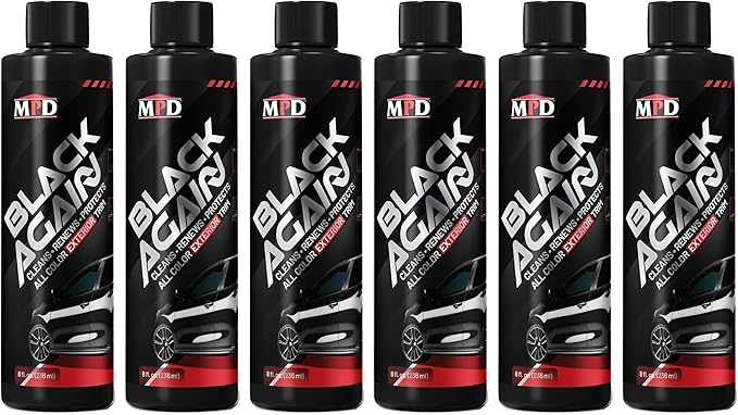 MPD Cobalt Charm Black Again Exterior Trim Restorer NA647 8 oz. (Pack of 6)