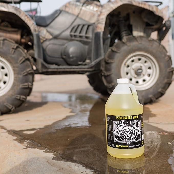 Eagle Grit Powersport Wash β 1 Gallon Concentrated Cleaner for Dirt Bikes, ATVs, UTVs, Mountain Bikes & Watercraft β Biodegradable, pH Balanced, VOC Compliant β Safe on All Surfaces β USA Made