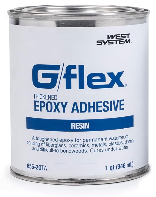 WEST SYSTEM - 655-2QT West System 655-2 QT G/flex Epoxy Adhesive, two 1 qt