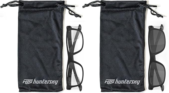 HTS HUNTERSKY TR90NZZ Safety Glasses with Side Shield Small Size Women Men ANSI Z87 Anti Fog Scratch Resistant Lab Pickleball