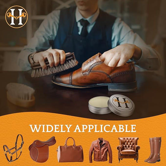 Huntley Equestrian Leather Cleaner and Conditioner, Shoe Cleaner, Sedgwick All Natural, Leather Care, Saddle Soap for Leather, Leather Softener (60 ML/ 2 OZ.)
