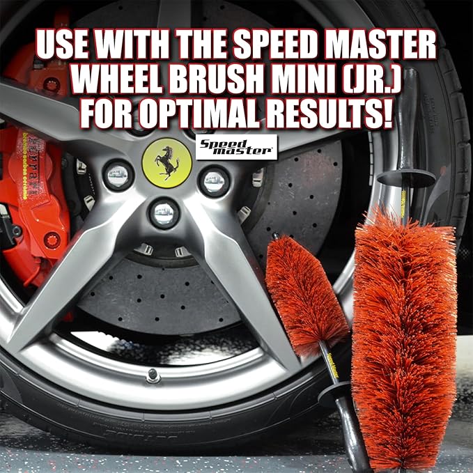 Speed Master Wheel Brush (2 Pack) | Memory Foam Bristles | Safe on All Wheel Types | Clean Your Wheels With Ease!