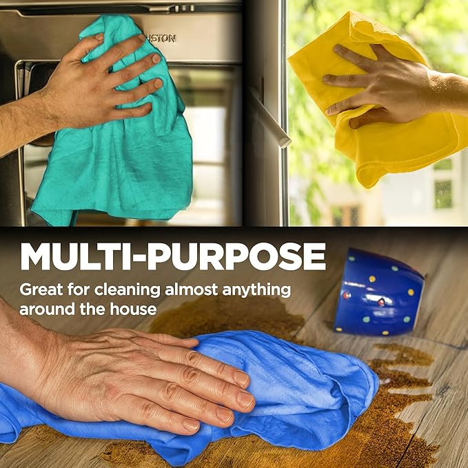 Premium 2pk Mini +1 Free Shammy Cloth for Car Drying - 17”x13” - Super Absorbent Chamois Towel for Car - Scratch-Free, Reusable & Soft Cleaning Towel