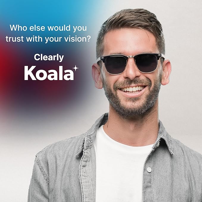 Koala Eyeglass Lens Cleaner Spray Kit | (2x) 8oz + (1x) 2oz Glasses Cleaner Bottle + (3x) Microfiber Cloth | Alcohol Free Eyeglasses, Screen, and Camera Cleaning Kit (6 Piece Set)