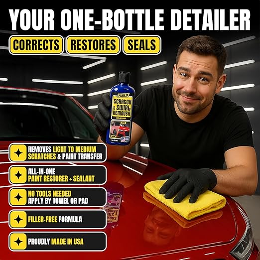 Scratch Remover – Car Scratch Repair & Swirl Remover for Vehicles – Deep Scratch Repair Compound & Polishing Solution – Car Paint Repair Kit for Clear Coat & Paint Restoration – 8 oz