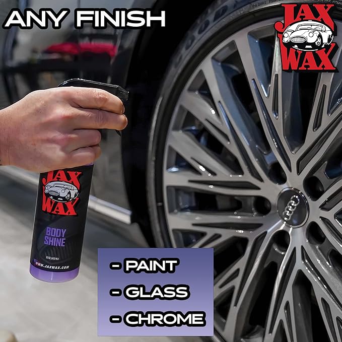 Jax Wax Body Shine Detailer - Spray Car Wax, Removes Water Spots and Dirt, Formulated with Natural Oil and Waxes for Superior Protection and Shiny Look, Use on Car, Boat and Motorcycle - 32 Oz