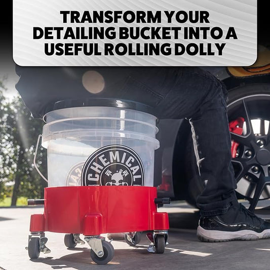Chemical Guys ACC1001R Creeper Rolling Bucket Dolly for Car Washing, Detailing, Garage & More (Pack of 3)