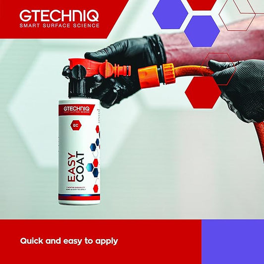 Gtechniq Easy Coat Refill for Cars, 17 fl oz | Extreme Dirt Resistance, Protects from UV, Weather and Wash Chemicals, Quick and Easy to Apply, for Paint and Glass Surfaces, Up to 3 Months Durability