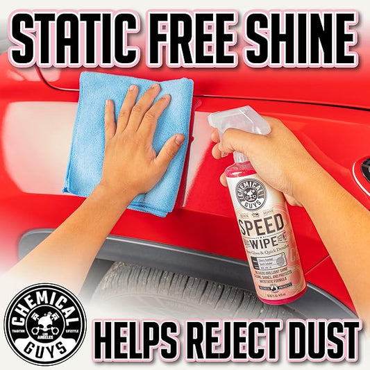 Chemical Guys WAC_202_1602 Speed Wipe Spray Gloss & Quick Detailer, Great for Cars, Trucks, SUVs, Motorcycles, RVs & More, Cherry Scent, 16 oz (2 Pack)