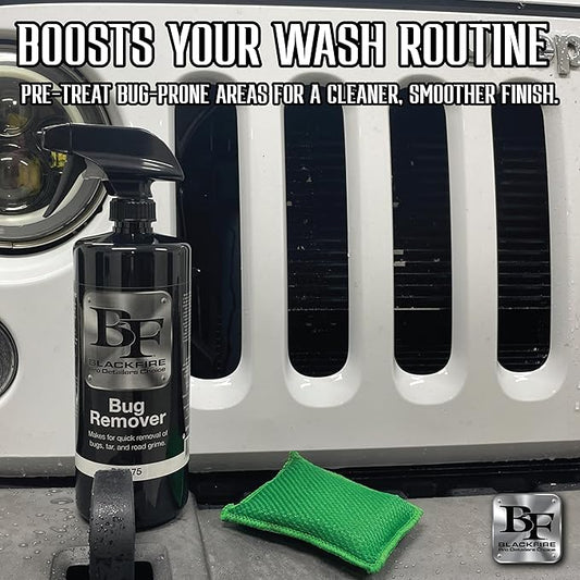 Blackfire Pro Detailers Choice Bug Remover | Specialized Automotive Spray Cleaner & Spot Treatment | Safe for Vehicle Paint | Removes Bugs Without Damage | BF-175 | 32oz
