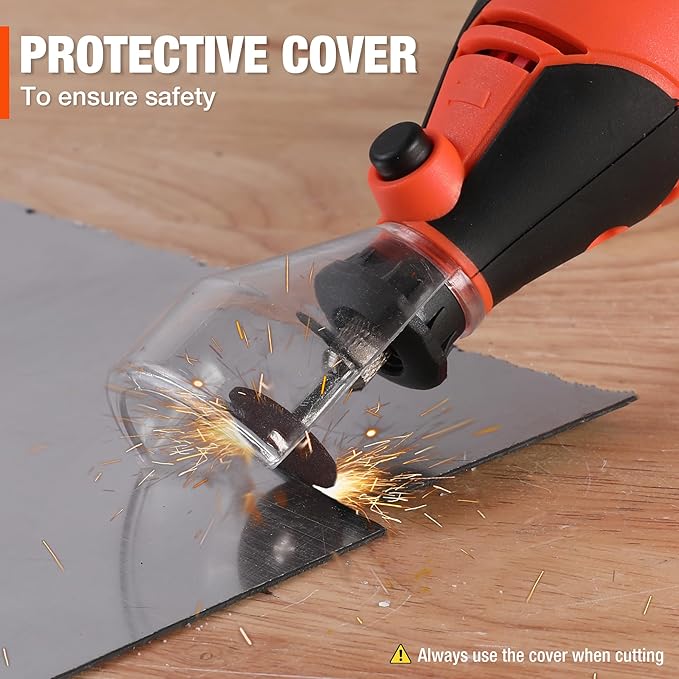 ValueMax Power Rotary Tool Kit, 1.2-Amp Variable Speed Corded Rotary Tool with 120 Pcs Accessories for Crafting, Including Carving, Engraving, Sanding, Polishing, Cutting tools and Carrying Bag