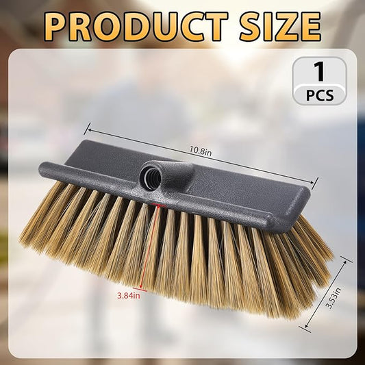 Boar's Hair Car Wash Brush 10 in Synthetic Bristles Safely Lifts Dirt Premium Curved Bristles Soft, Scratch-Free Cleaning Durable & Versatile for Cars, Trucks & Rvs