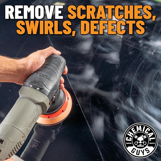 Chemical Guys TORQ15DA 15MM Long-Throw Random Orbital Polisher Kit - 8 Items