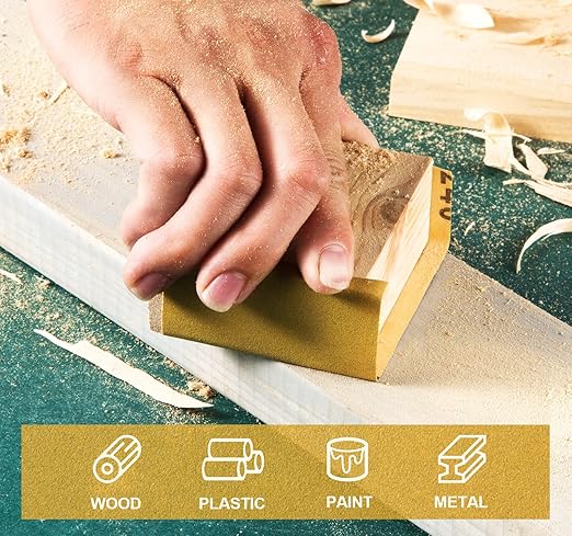 S SATC 240 Grit PSA Longboard Sandpaper 20 Yard Long Continuous Roll, 2-3/4" Wide Self Adhesive Stickyback Sanding Sheets for Automotive, Hand Sanding Blocks,Woodworking, Metal, Plastic