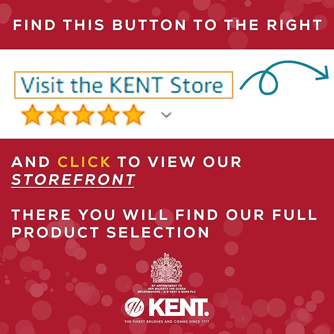 Kent CC20 Double Sided Cherrywood Clothes Brush and Lint Remover, Firm Side for Dust and Dirt, Soft Side for Gentle Brushing for Keeping Fabrics Free from Fibres, Fluff and Pet Hair, Made in England