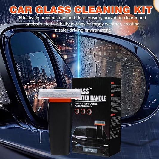Car Oil Film Cleaner,Automotive Oil Film Cleaning Brush,Durable Glass Cleaning Tool,Glass Film Remover Cleaning Board for Car Windshield and Windows Improved Visibility