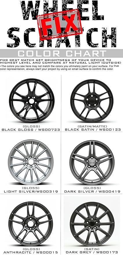 Wheel Scratch Fix® Gloss Black Magic Car Scratch Remover Pen - Alloy Wheel Touch Up Paint Pen for Cars, Curb Rash Removal with Fast-Drying & Long-Lasting OEM Finish, Vehicles Rim Repair Paint for Chip (Universal Gloss Black Wheel Paint (Pen Only))