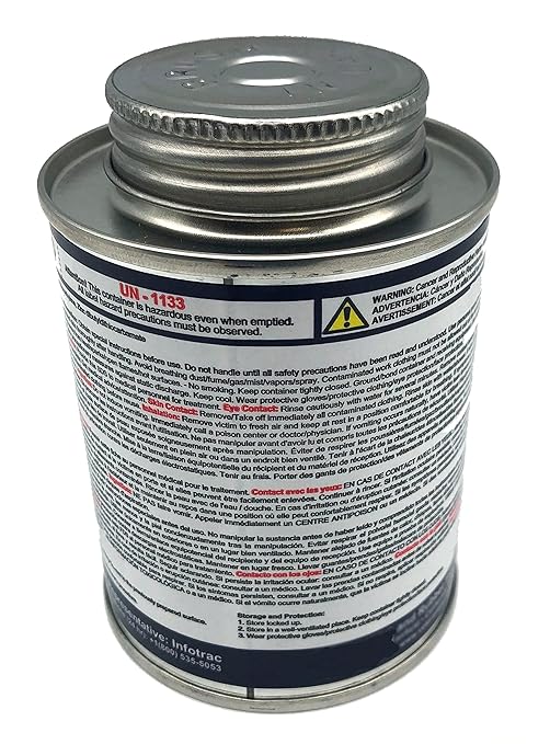 Hornet Tire Clear All Purpose Tire Repair Vulcanizing Cement W/Brush Top Can (8oz - Single)