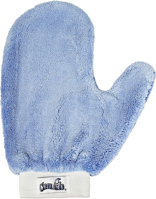 CleanAide Microfiber Terry Weave Dusting & Polishing Mitt, Lint-Free, Scratch-Free, Ultra-Soft, for Home Cleaning & Auto Detailing, 5-Pack