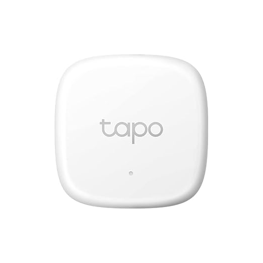 TP-Link Tapo Smart Temperature and Humidity Sensor T310, White, Requires Tapo Hub, High-Accuracy Swiss-Made Sensor, Real-Time Notifications, Free Data Storage, Long-Lasting Performance