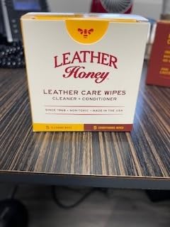 Leather Honey Combo Wipes with 8oz Cleaner