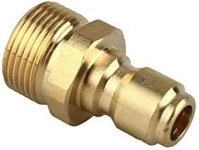 Pressure Washer Adapter Set,M22-15mm Male Thread Fitting, 3/8" Quick Connect kit,5000 PSI