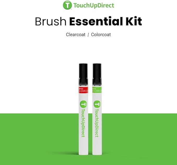 TouchUpDirect 1K0 Silver Knockout Metallic Compatible with Toyota Exact Match Touch Up Paint Brush - Essential Kit