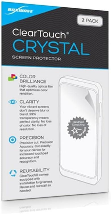 BoxWave Screen Protector Compatible with Ford 2019 Edge Display (4.2 in) - ClearTouch Crystal (2-Pack), HD Film Skin - Shields from Scratches