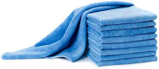 Microfiber Cleaning Cloths, 50 Pack, Multi-Color Blue Yellow Orange Pink, Lint Free Machine Washable, 16 x 16 Inches, Ultra-Absorbent for Home Kitchen Cleaning