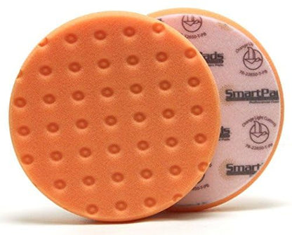 Smart Foam Pads Dual Action 5.5 inch Cut and Polish Combo (3-White, 3-Orange, 5.5 inch) | Perform 2-Step Compounding/Polishing Automotive Paint Correction Detail with Ease!