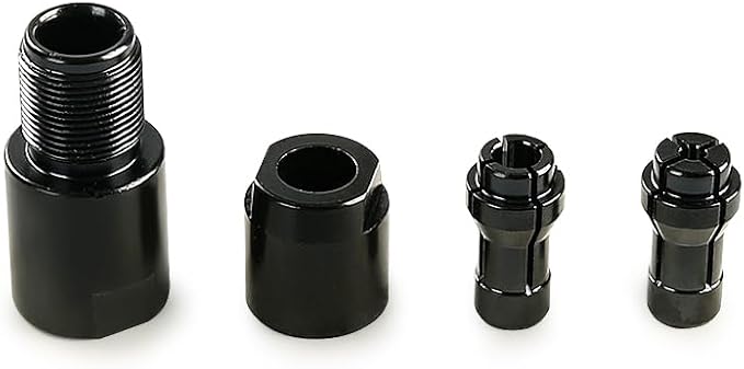 6mm Angle Grinder to Straight Chuck Adapter (5/8-11 Arbor) - Metal/Wood/Stone Grinding & Polishing - Compatible with Angle Grinders, Rotary Tools, Drills - Heavy Duty Conversion Kit (6mm)