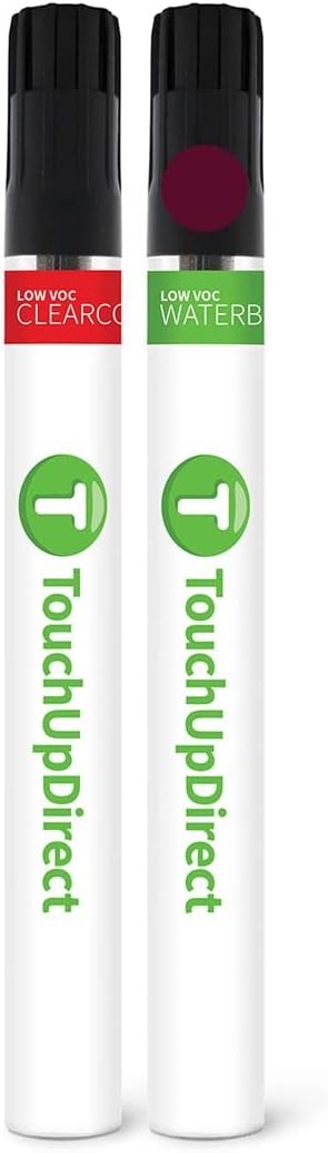 TouchUpDirect FQ Bordeaux Reserve Metallic Compatible with Ford Exact Match Touch Up Paint Brush - Essential Kit