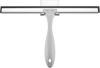 AmazerBath Squeegee for Shower Glass Door, All-Purpose Squeegee with Hook for Shower Doors, Windows, Mirrors, Tiles and Car Glass, 10 Inches