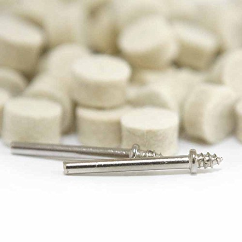 Drilax 100-Piece 1/2" Polishing & Buffing Wheel Kit with 2 Mandrels – Heavy-Duty Wheels 50% Thicker for Superior Durability – Compatible with Dremel Polishing Bits, Buffing Wheels & Jewelry Detailing