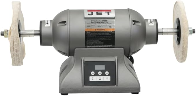 JET 8-Inch Industrial Bench Buffer, Variable Speed, 1 HP, 115/230V 1Ph (IBG-8VSB)